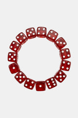 Red dice bracelet