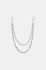 Silver pants chain