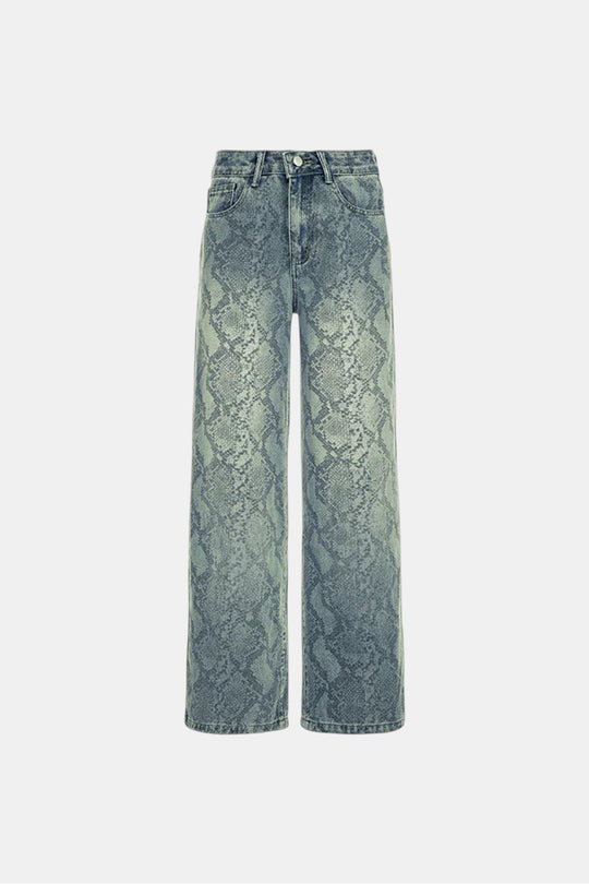 Y2K snake print jeans by Y2K Crew