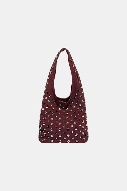 Y2K studded handbag in red by Y2K Crew