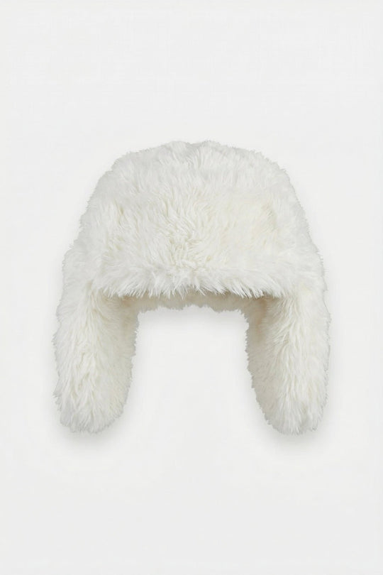 Y2K ushanka in white by Y2K Crew