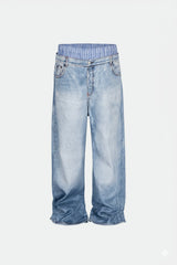 Washed baggy jeans