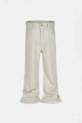 White barrel jeans